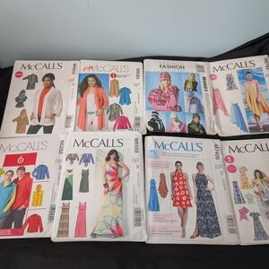 Never Used 8 McCall's Women's Sewing Pattern Collection